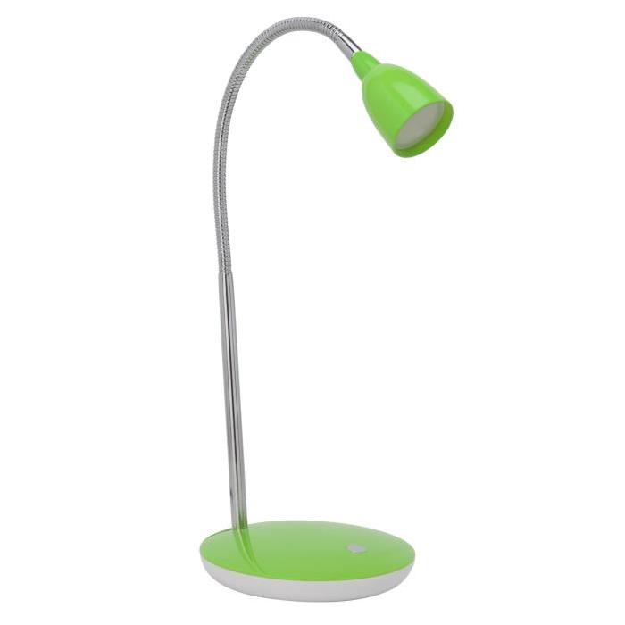 BRILLIANT Lampe de bureau Anthony LED avec interrupteur hauteur 40 cm Ř16 cm 2,5W acier et vert