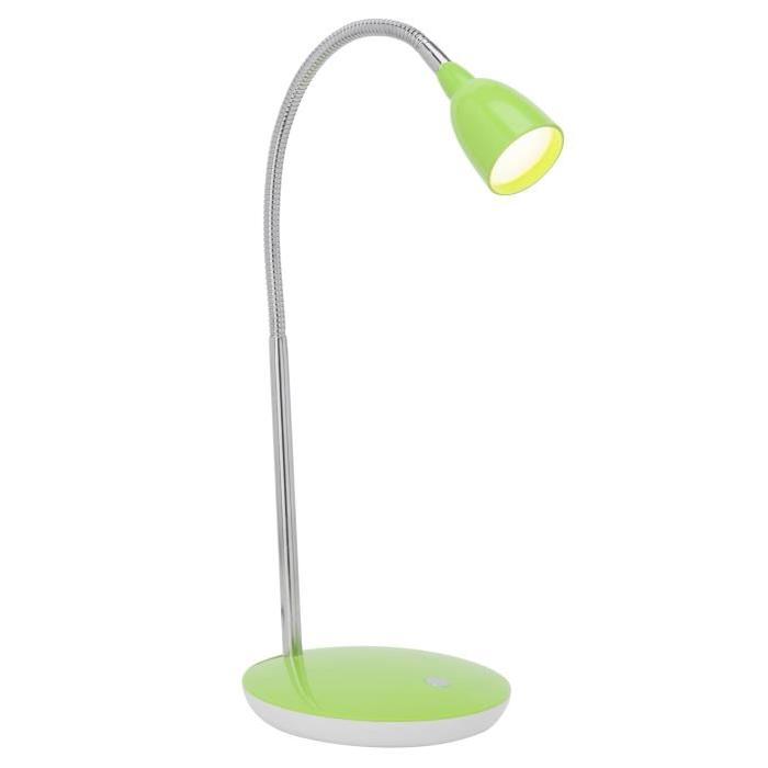 BRILLIANT Lampe de bureau Anthony LED avec interrupteur hauteur 40 cm Ř16 cm 2,5W acier et vert