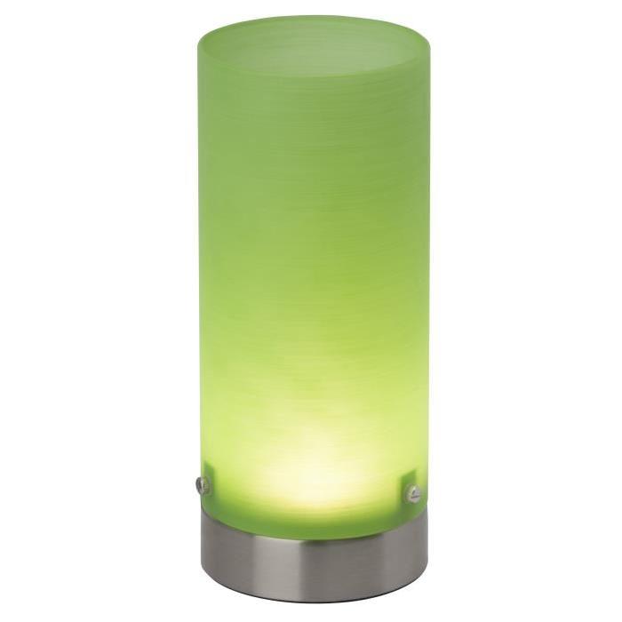 BRILLIANT Lampe a poser LED Daisy hauteur 20 cm 3W acier et vert