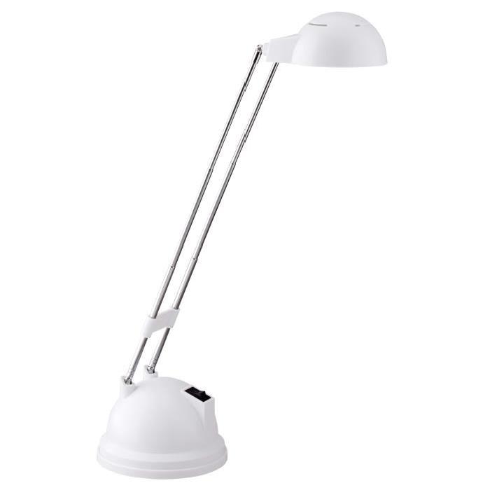 BRILLIANT Lampe de bureau LED avec interrupteur Katrina hauteur 20 cm Ř11 cm 8,3W blanc