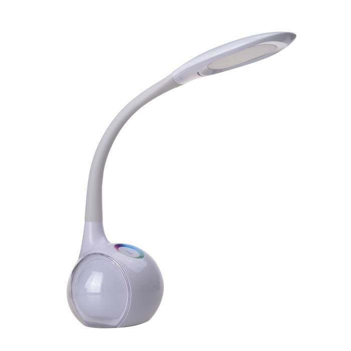 BRILLIANT Lampe de bureau Amy flexible avec variateur et base réglable tactile - Blanc