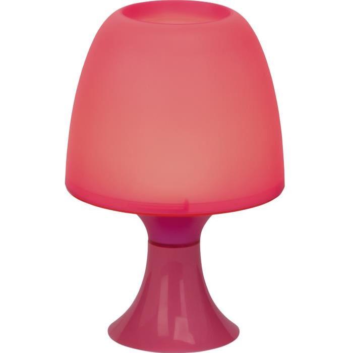 Lampe a poser/chevet LED Managua hauteur 25 cm Ř16 cm 2,5W rouge