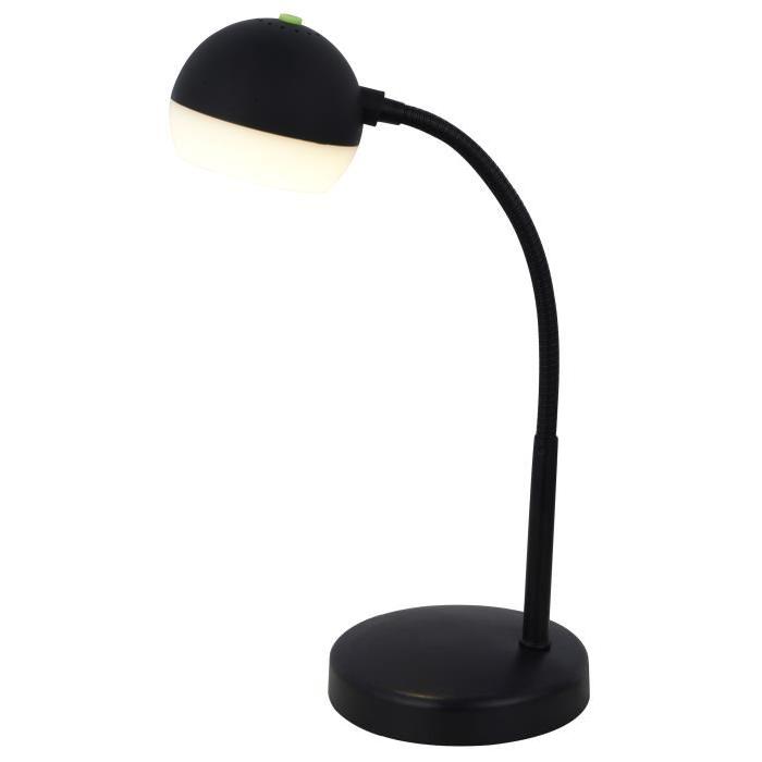 BRILLIANT Lampe de bureau Aylin flexible avec interrupteur sur tete - Noir