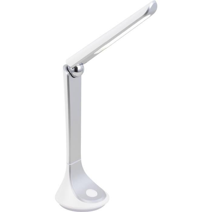 BRILLIANT Lampe de bureau Hayet avec variateur d'intensité - Blanc