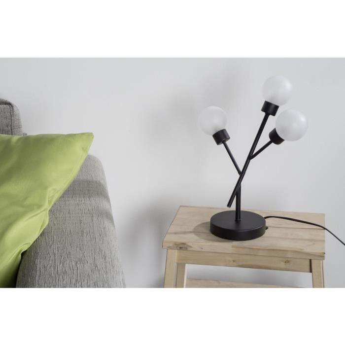 BRILLIANT Lampe a poser 3 lumieres Shoot - Noir