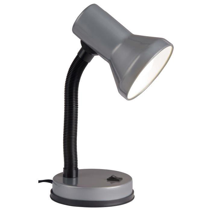 BRILLIANT Lampe de bureau flexible Junior hauteur 30 cm Ř13 cm E27 40W titane et noir