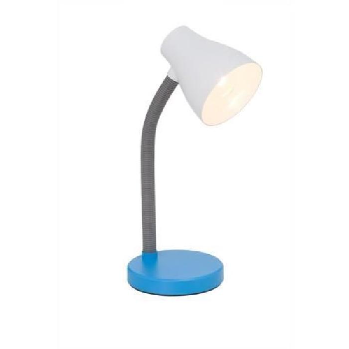 BORGO Lampe de bureau E27 11W Bleu