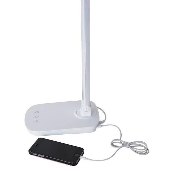 BLADE Lampe de bureau LED L19,5 x l13,5 x H42 cm Blanc