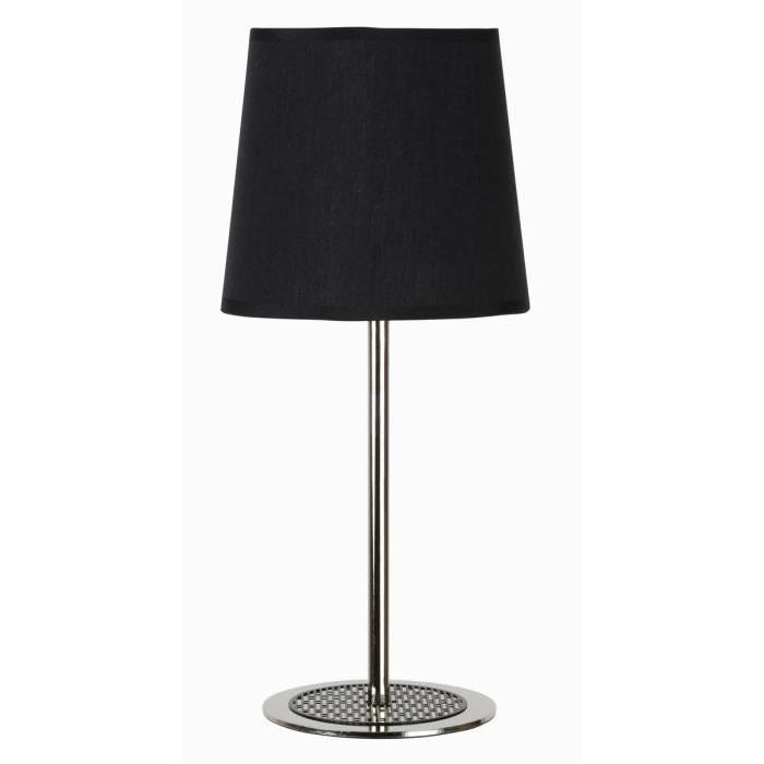 Lampe a poser Karl Ř17 cm E14 40 W noir et gris