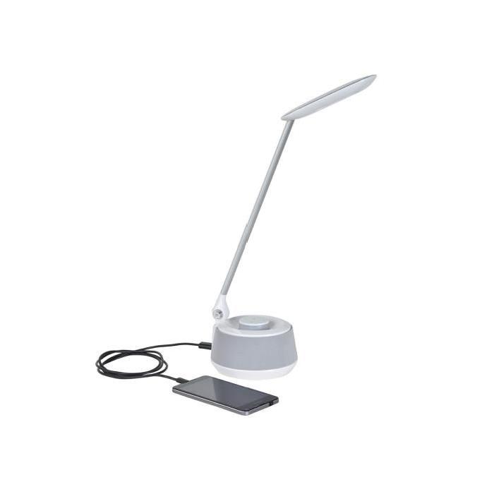 CONNECT Lampe de bureau LED L12 x 53,5 cm Blanc