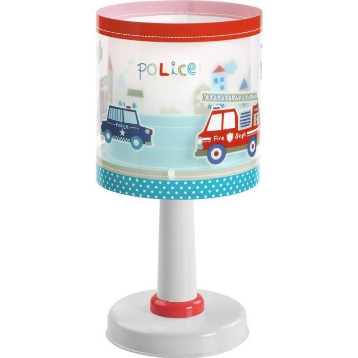 Lampe a poser enfant Police - Bleu