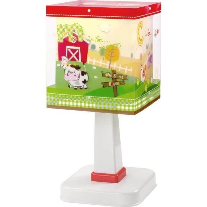 Lampe a poser enfant My little farm - Vert