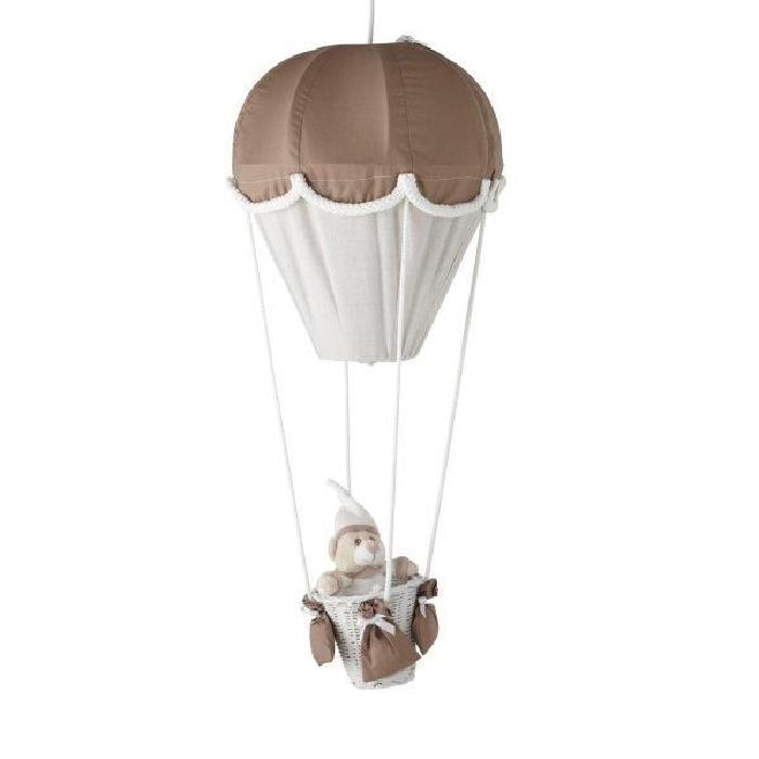 DOMIVA Lampe montgolfiere - Taupe et écru