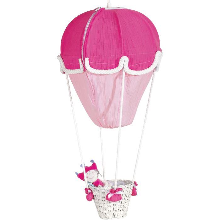 DOMIVA Lampe montgolfiere - Fuchsia et Rose