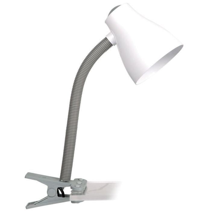 RANEX Lampe de bureau a pince gris