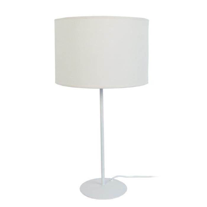 ALFENA ROND Lampe a poser 30x30x58 cm - Blanc