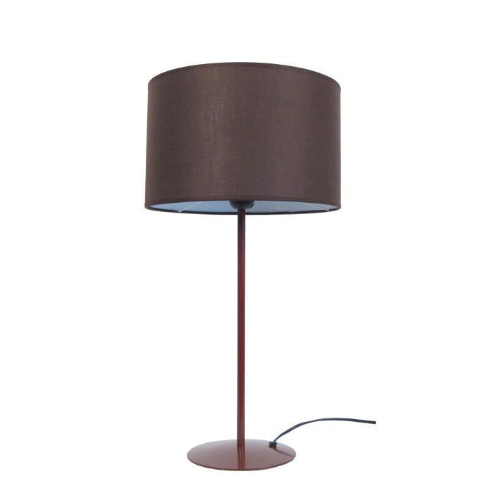 ALFENA ROND Lampe a poser 30x30x58 cm - Marron