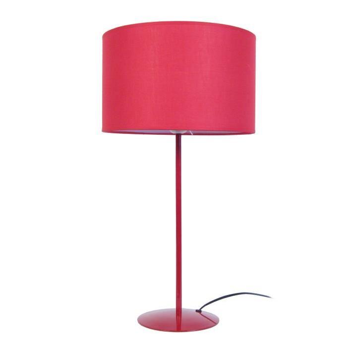 ALFENA ROND Lampe a poser 30x30x58 cm - Rouge