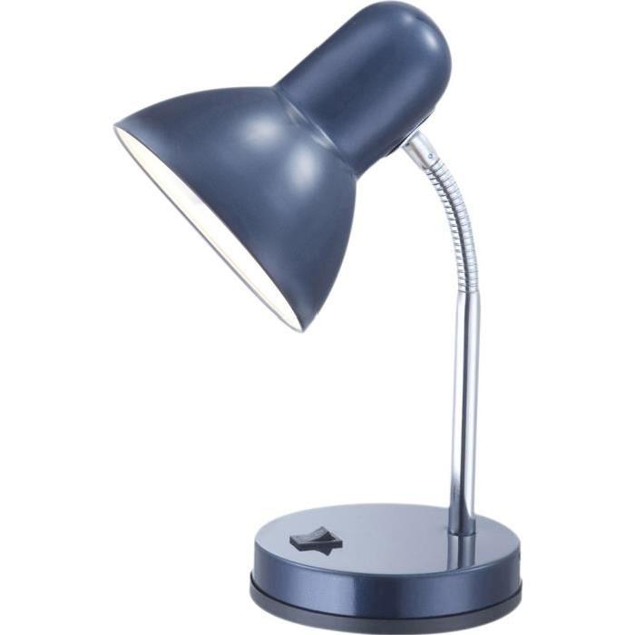 GLOBO LIGHTING Lampe a poser avec interrupteur - 215x350 - Chrome bleu