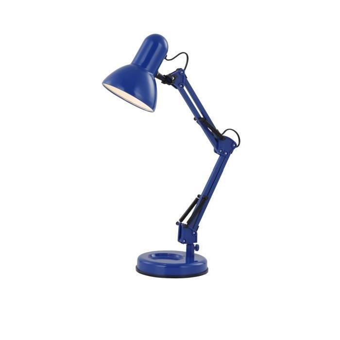 GLOBO Lampe a poser métal L0 x l42 x h62 cm - Bleu