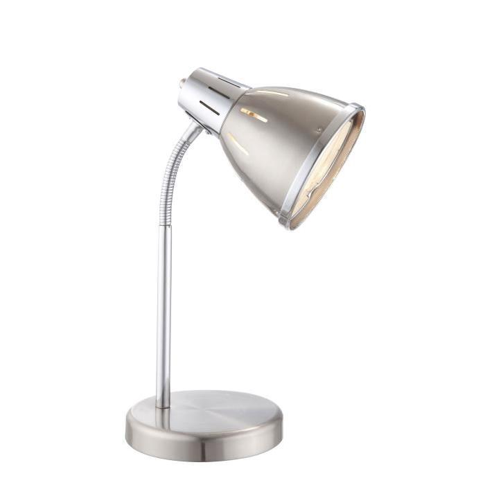 GLOBO LIGHTING Lampe a poser avec interrupteur -250x360 - Chrome Nickel Mat