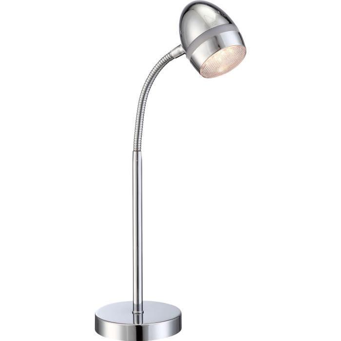 Lampe a poser LED chrome 43x24xcm