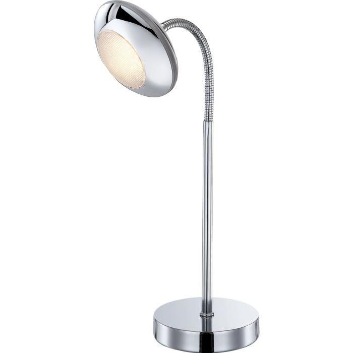 Lampe a poser LED chrome 43,5x11x23cm