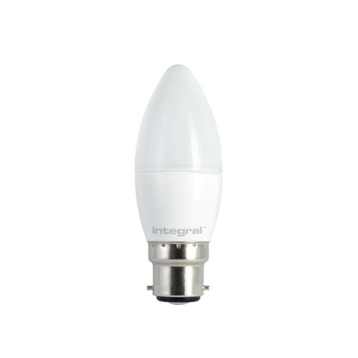 INTEGRAL LED Ampoule flamme B22 510lm 6,2W équivalent a 40W dimmable