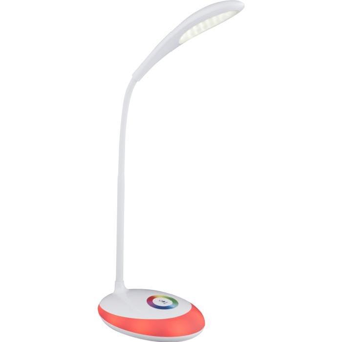 GLOBO LIGHTING Lampe a poser - Plastique - Changeur de couleurs - 30x11x48 cm - Blanc et satiné