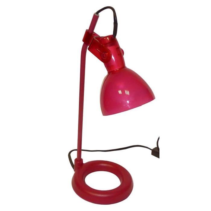 Lampe a poser Maly 25 W rouge et fuchsia