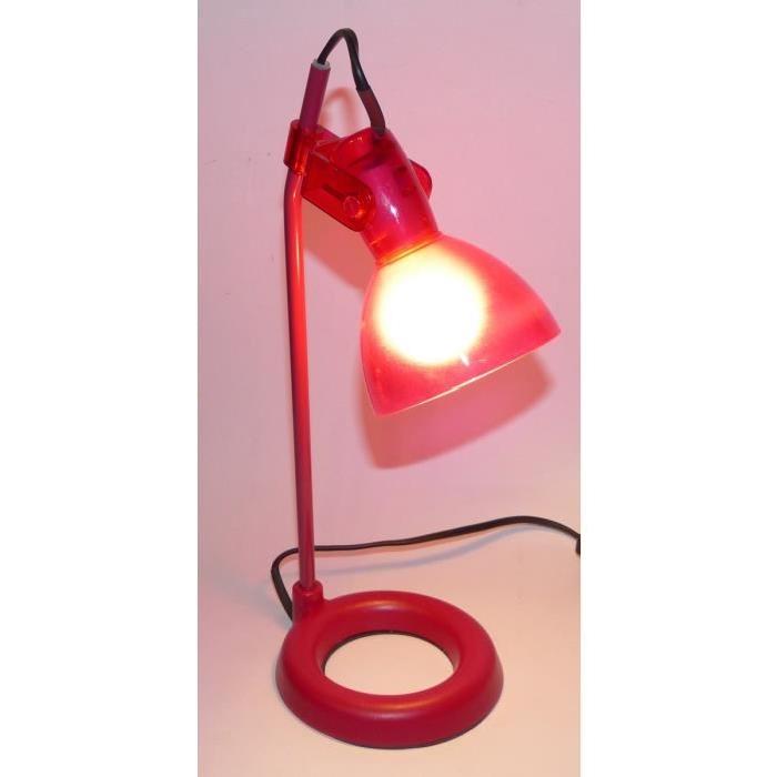 Lampe a poser Maly 25 W rouge et fuchsia