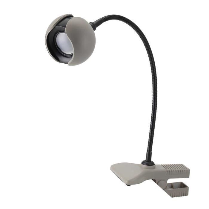 MATHIAS Lampe CYBER - Laqué taupe - H 34 x P 8 x L 25 cm