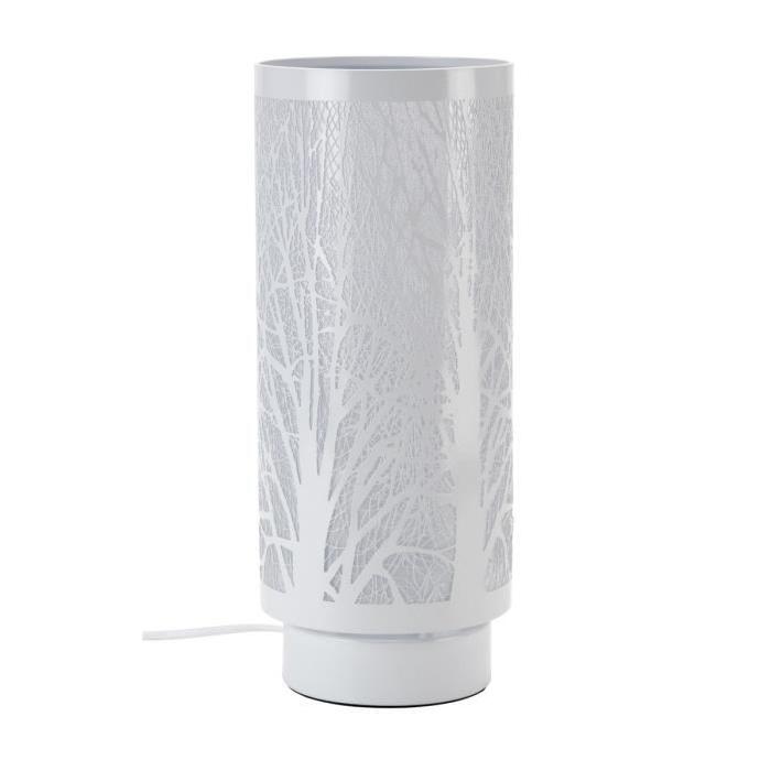 Lampe Touch-tree E14 28W diametre 13,5cm hauteur 33 cm blanc