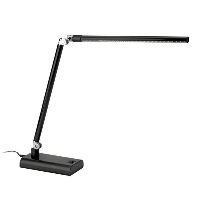 Lampe de bureau Dalma LED 4 W hauteur 30 cm longueur 30 cm noir