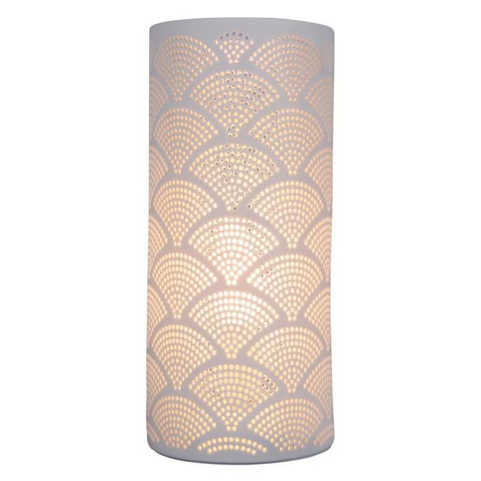 SEMA Lampe Porcelaine Cylindrique Mandarin - Grand modele