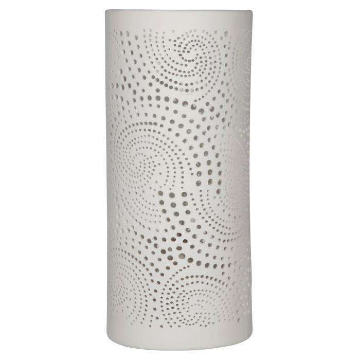 SEMA Lampe Porcelaine Cylindrique Cachemire - Petit modele