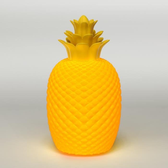 SEMA Lampe Porcelaine Ananas - Jaune