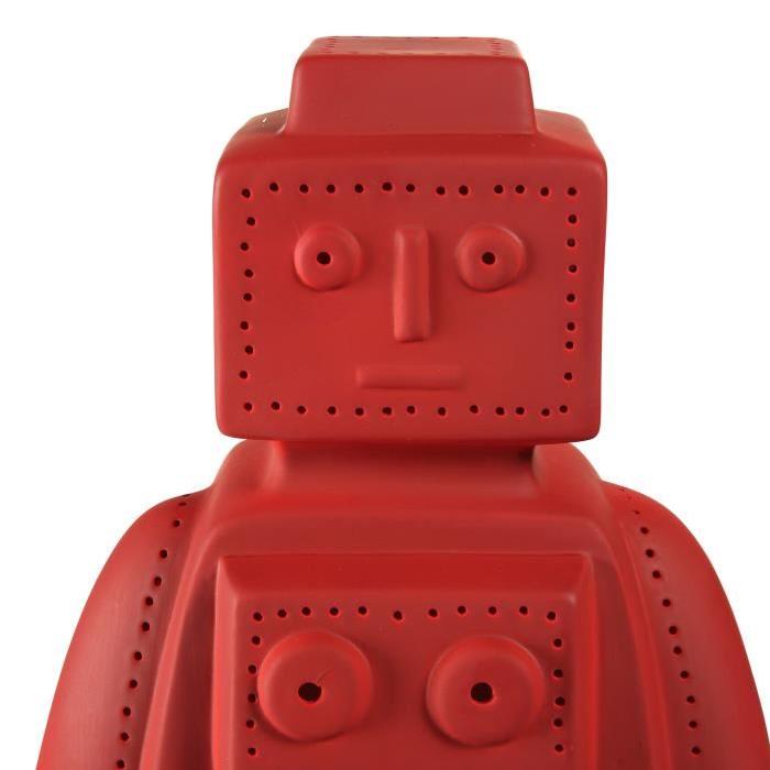 SEMA Lampe Porcelaine Robot - Rouge