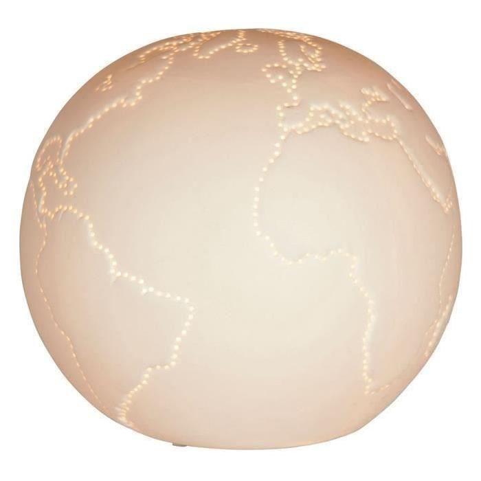 SEMA Lampe Porcelaine Globe