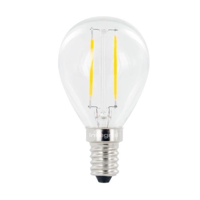 INTEGRAL LED Ampoule mini globe filament E14 250lm 2W équivalent a 25W