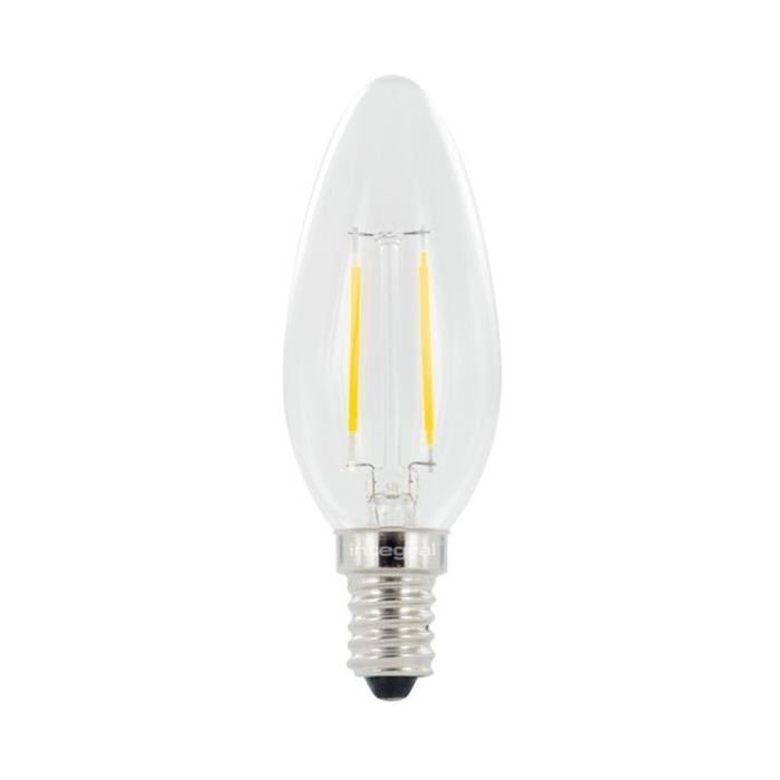 INTEGRAL LED Ampoule flamme filament E14 250lm 2W équivalent a 25W