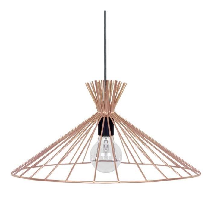 KONE Lustre - suspension filaire dorée Ř47 cm E27 40W