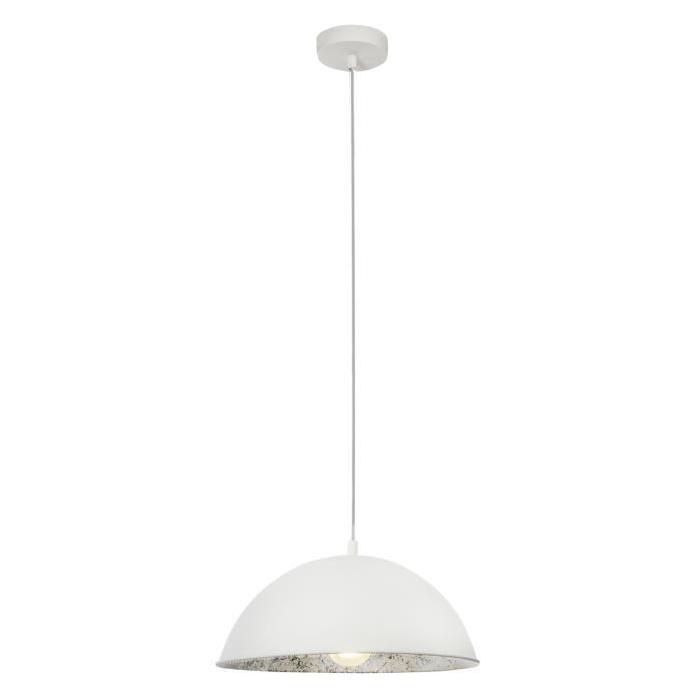 BRILLIANT Lustre - suspension Aztekas diametre 34,4 cm E27 40W blanc et argent