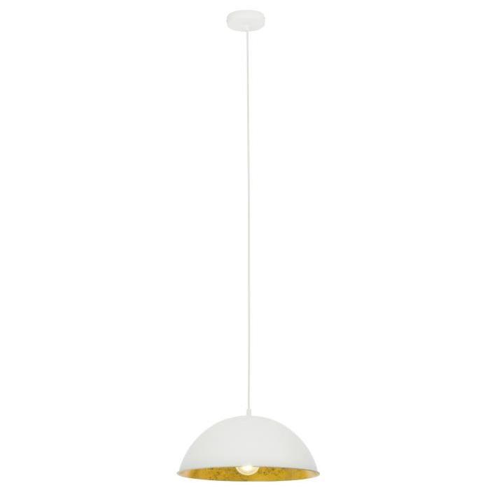 BRILLIANT Lustre - suspension Aztekas diametre 34,4 cm E27 40W blanc et or