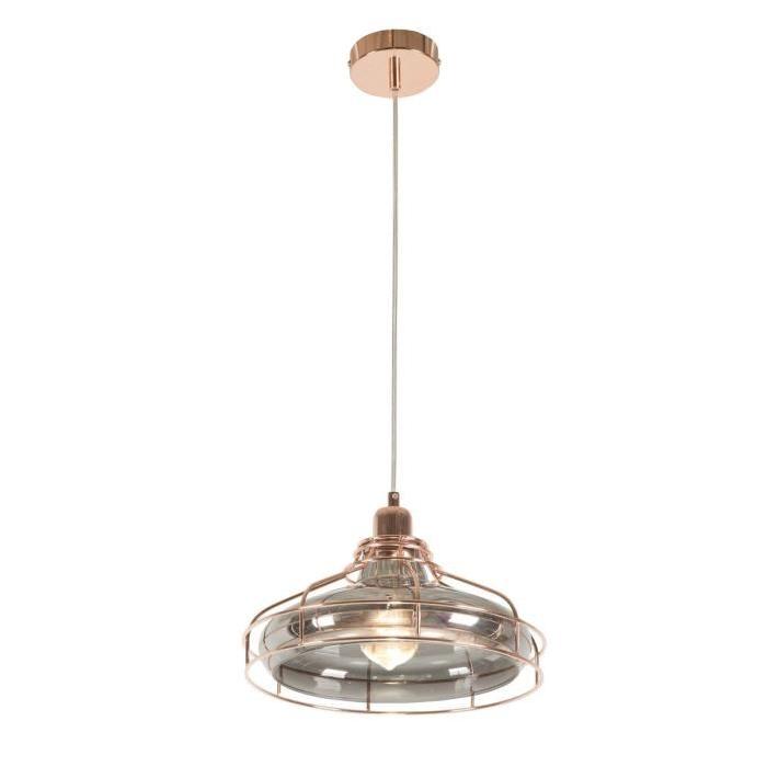 Lustre - suspension en verre et métal 27x120 cm E27 40 W