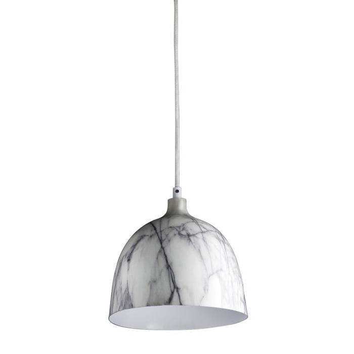 Lustre - suspension effet marbre 30x135 cm E27 40 W