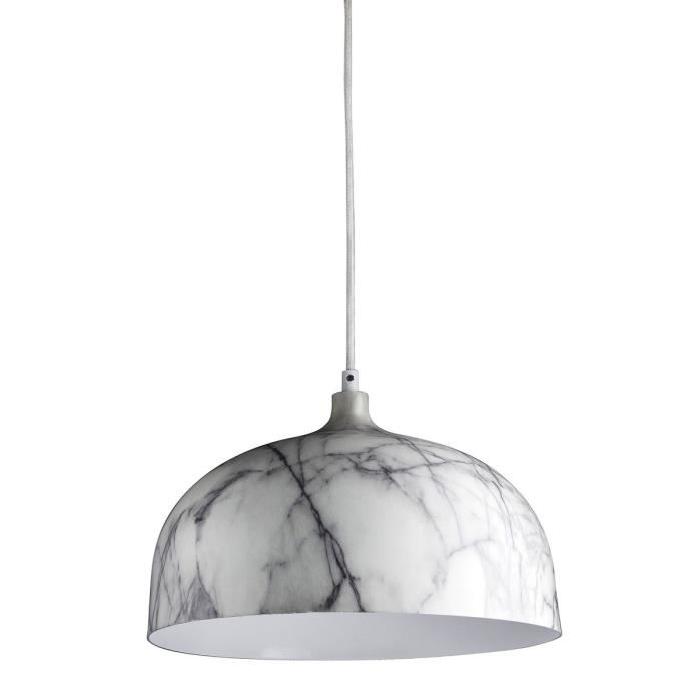 Lustre - suspension effet marbre 34x128,5 cm E27 40 W