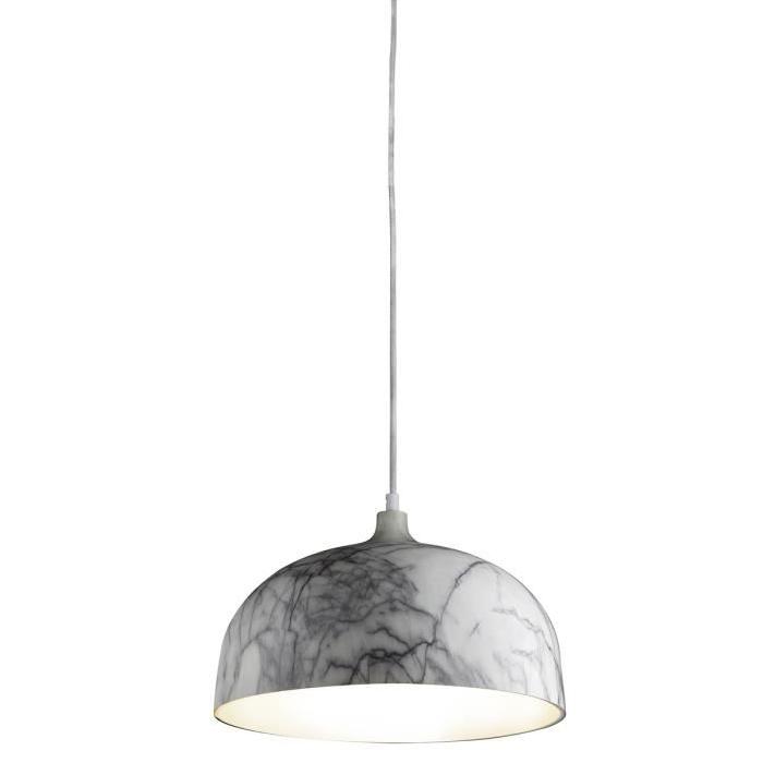 Lustre - suspension effet marbre 34x128,5 cm E27 40 W