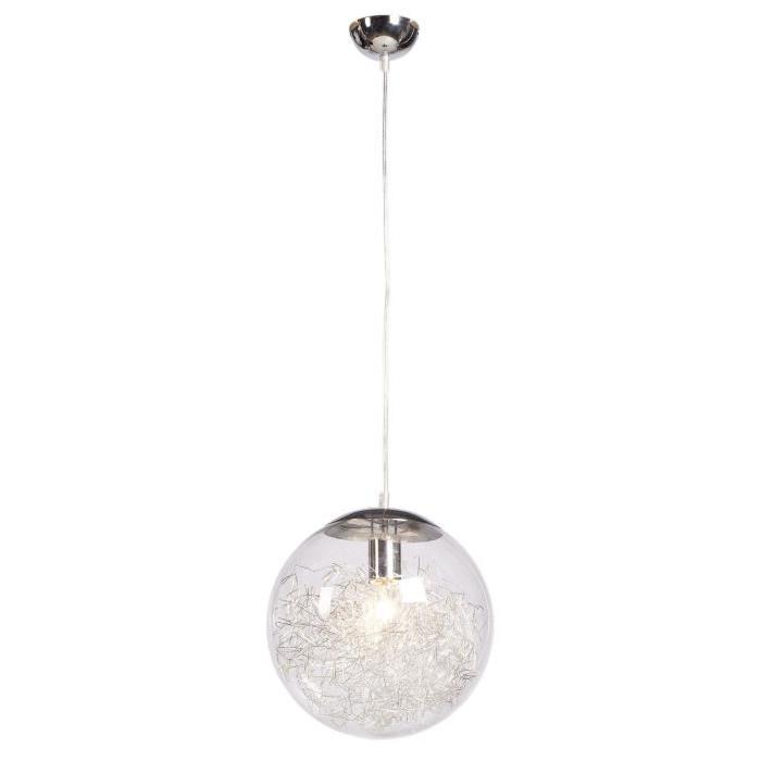 AMP Lustre - suspension boule Ř30cm. Hauteur plafond 120cm