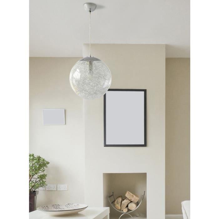 AMP Lustre - suspension boule Ř30cm. Hauteur plafond 120cm